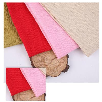 China Factory Wholesale Organic C.P. Eco-friendly Cotton Pleated Fabric Soft Feeling 100%cotton Crepe Fabric For Women Dress Pajamas for sale