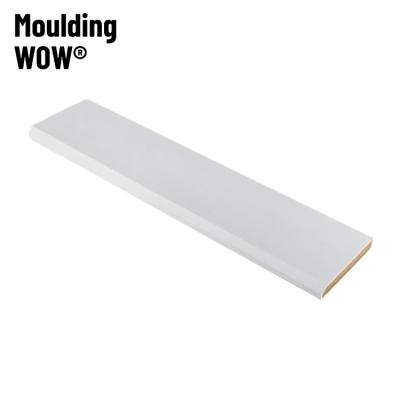 China MoldingWow BB-2001 Modern High Quality Millwork Primed Low Board Trimboard Baseboard MDF Molding LVL for sale