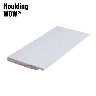 China MoldingWow BB-2044 MoldingWow BB-2044 Modern Baseboard Baseboard MDF Solid Wood Planking Planking for sale