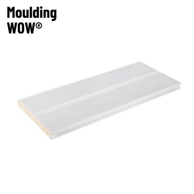 China MouldingWow WW-5003 Modern Wall Mount Paneling Fiber Wall Fluted Antique Solid Wood Panel Wall Panel Wood Trim Cladding for sale