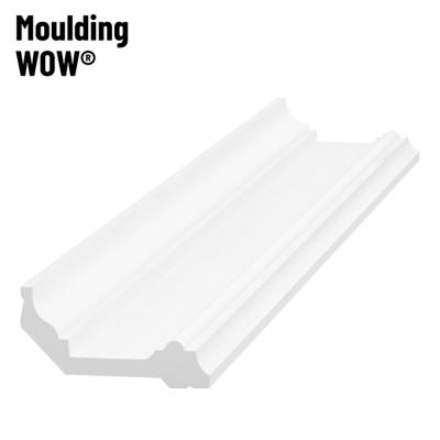 China Modern MoldingWow WW-6034 Chair Rails Molding MDF Wood Molding Decorative Strips Laminated Wood Frame Trim Wood Molding for sale