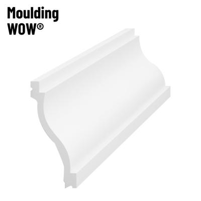 China MouldingWow WW-6040 Modern Chair Fences Gesso Frame Wood Trim Coated Molding Solid Wood Edging Furniture Decorative Molding for sale