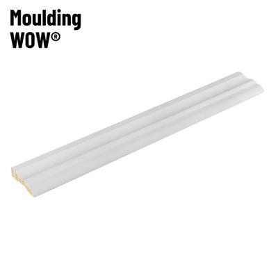 China MouldingWow DW-0031 Modern Frame Millwork And WOODEN CASING Molding MDF Edging Wood Decorative Molding Trim for sale