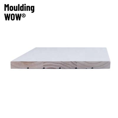 China MouldingWow DW-0048 Modern Wooden Door Jamb Small Size Molding Edging Moldings Moldings And Millwork Molding MDF Decorative Edging for sale