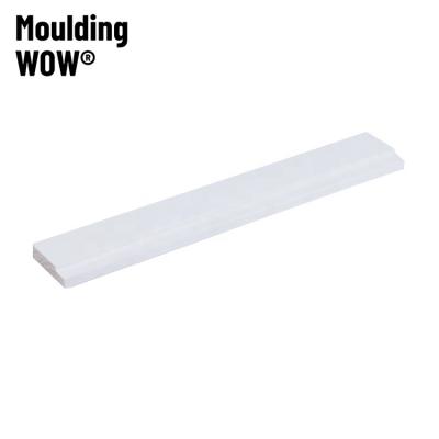 China MouldingWow DW-0014 Modern Wood Panel Door Trim Wood Architrave Moldings Bordering Wood Moldings and Millwork for sale