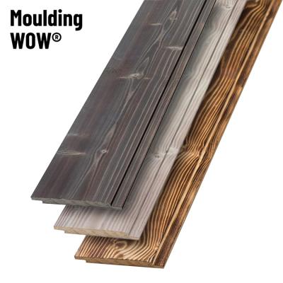 China MouldingWow SL-0001 Modern Wood Shiplap Trim Boards 1x6 Shiplap Project Boards Natural Matching Trim Easy Install for sale