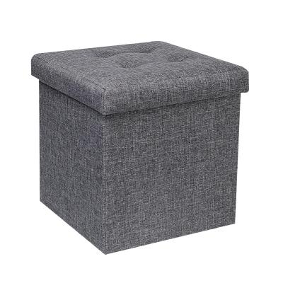 China Hot Selling Foldable Product Furniture Ottoman Foldable Multifunctional Folding Storage for sale