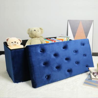 China High quality and cheap special velvet handsome storage stool foldable foldable bench for sale