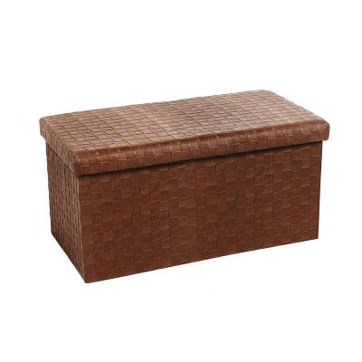 China Good Foldable Price 2021 New Product Foldable Furniture Ottoman Storage Box for sale