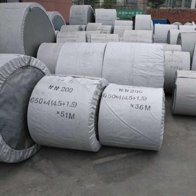 China Has good elasticity and low elongation industrial sand nylon rubber conveyor belt for stone crusher for sale