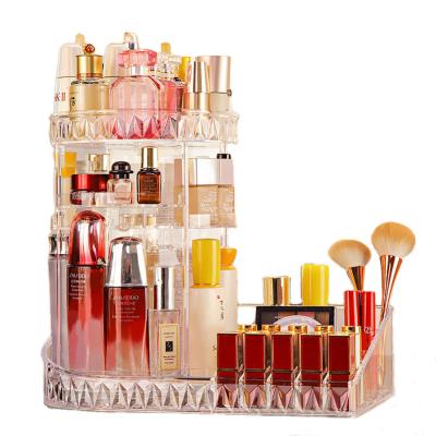 China Viable Detachable Plastic Rotating Storage Organizer Storage Bottles kutusu makyaj de completa de maquillaje maleta de maquiagem de maleta high for sale