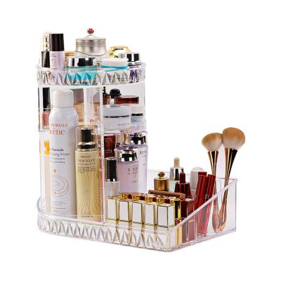 China Multifunctional viable organizadoresaniz de maquillaj d'organizador de maquillaje make up organizer 360 degree rotating storage box for sale