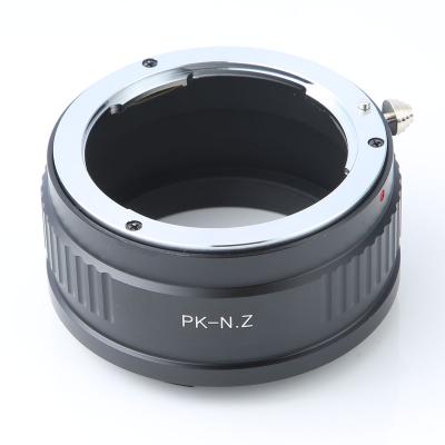 China Metal Concept Lens Mount Camera Adapter for PK-N.Z Mount Lens to N.Z Mount Mirrorless Camera with Matte Polish Design Compatible for sale