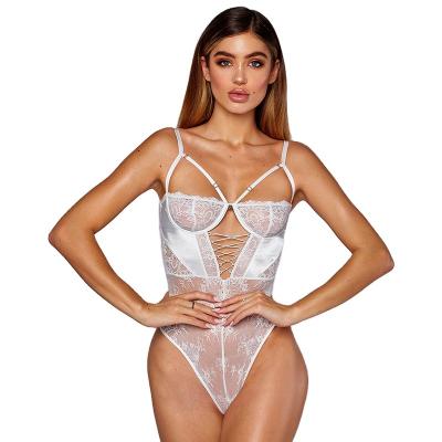 China Adult Lace Transparent Sexy Teddies Nightgowns Sleepwear Teddy Women Sexy Lingerie Women Sexy Underwear Corset Lingerie Women Sexy Jumpsuit 2021 for sale