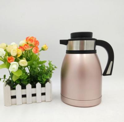 China Sustainable Drinkware Wholesale Double Wall Stainless Steel Coffee Pot for sale