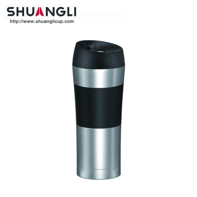 China Double Wall Stainless Steel Vacuum Flask Business Customized Coffee Thermos Flask With Logo for sale