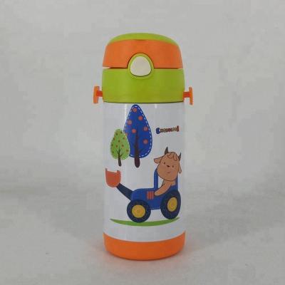 China Business Fashion Kids Stainless Steel Vacuum Thermos Flask With Straw for sale