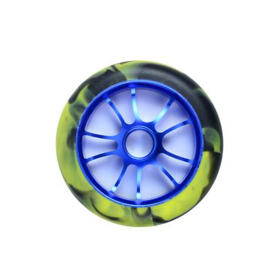 China 120 mm scooter wheels with alloy core for two wheels 120*24mm adult stunt scooters for sale