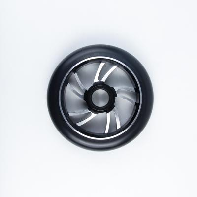 China High End Alloy Core Scooter Wheels With 120mm Diameter Size For Professional Adult Stunt Scooters 120*24mm for sale