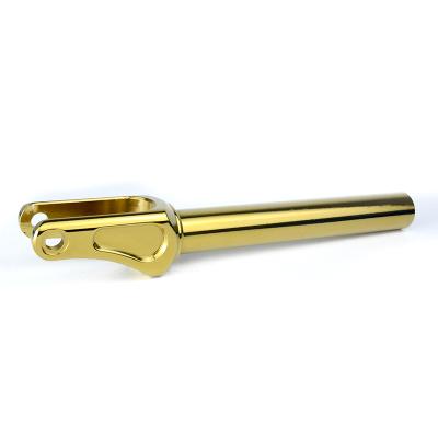 China Factory Price Gold Aluminum CNC Stunt Scooter Fork With Customized Color SF001 for sale