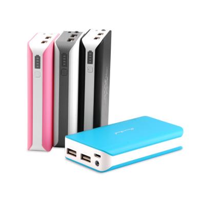 China 7800mAh dual USB power bank with flashlight for sale