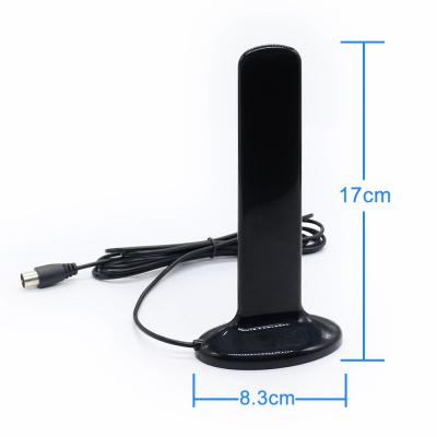 China HDTV Antenna Digital TV Coaxial Cable Aluminum Alloy Boat Shape Indoor/Outdoor Passive Magnetic Antenna With IEC Male Connector In Europe for sale