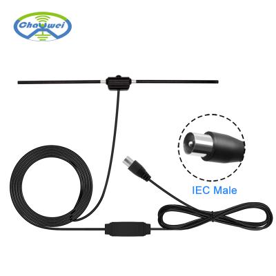 China Plastic Digital Indoor TV - Portable Indoor Outdoor TV Antenna for ATSC/DVB-T2 Television with 20dB Gain Active Antenna for sale