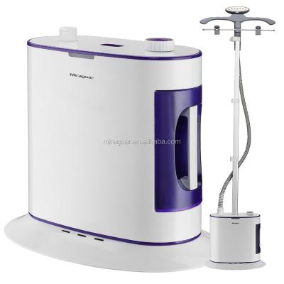 China Hotel 1800ml Automatic Wedding Industry Steamer Garment Ironing Press Machine Fabric Care Steamer For Dress for sale