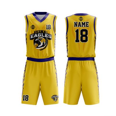 China Breathable REUSED Basketball Wear High Quality Basketball Shirt Sportswear Uniform Sets Piece for sale