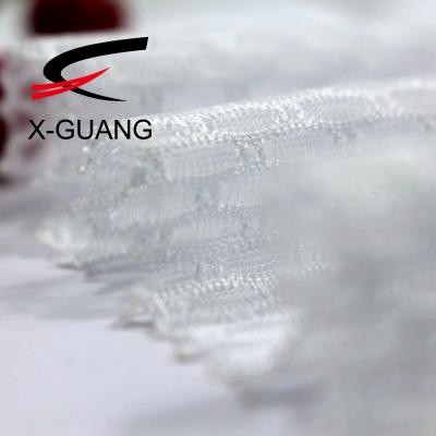 China 100% Shrink-Resistant Jacquard Polyester Mesh Fabrics For Girl Dresses Apparel for sale