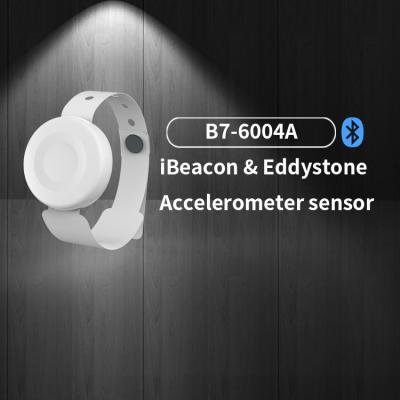 China Built-in Replaceable NFC NTAG213 Tag Bluetooth Low Energy 5.0 Ibeacon Eddystone Battery Motion Sensor Beacon Wristband For People Tracking for sale