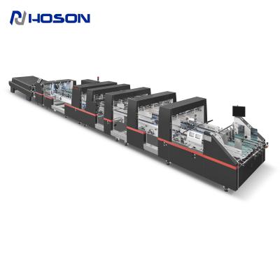 China ZH-1600BFT Automatic Corrugated Carton Crash Lock Box Folder Gluer Machine for sale