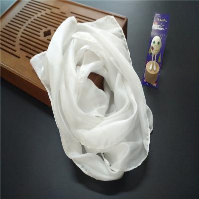 China High Quality China Ocean 100 Spinning Material Pure Silk Custom Long Silk Scarf for sale