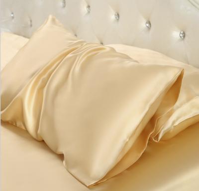 China Anti-bacteria Wholesale Silk Pillowcase Bed Use 22mm Pillowcase Envelope Style Custom Silk Pillowcase for sale