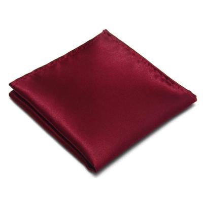 China Custom Luxury Shiny Printable Handkerchief Factory Solid Color Satin In Suit 100% Silk Handkerchief for sale