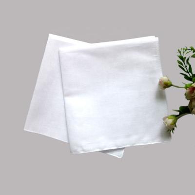 China Soft Touch Feeling White Black Mens Womens Baby Handkerchief Custom 100% Organic Cotton Handkerchief for sale