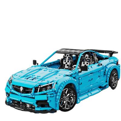 China 1:8 Blue Toy Technic T5002 Car Vehicle DIY Brick Children Toys Cars Building Blocks Sets T5002 for sale