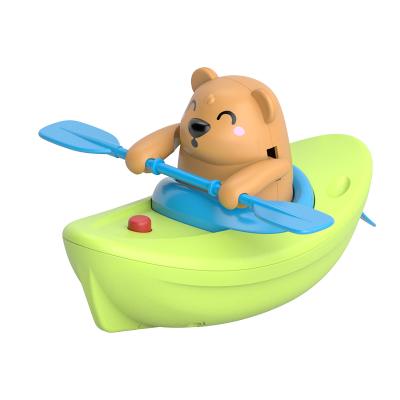 China Electric Bath Toy Funny Cartoon Water Eco Bath Toy Shower Bear Boat For Baby for sale