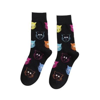 China High Quality QUICK DRY Cotton Socks Printed Pattern Knitted Cartoon Socks For Women for sale