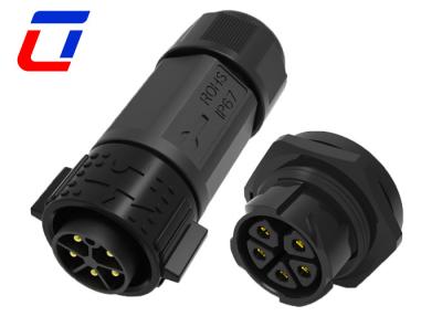 China Conector de 5 pines macho y hembra impermeable IP67 30A Conectores de alta corriente en venta