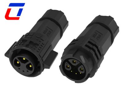 China Push Locking IP67 Conector impermeável PA66 3+3Pin M19 Conector 15A à venda