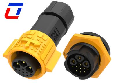 China Sinal de alimentação Ip67 12 Pin Panel Mount Connector Waterproof 3+9 Pin Plug Socket à venda