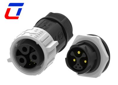 China 3+2 Pin Panel Mount Waterproof Male Female Connector 50A M25 Quick Lock for sale