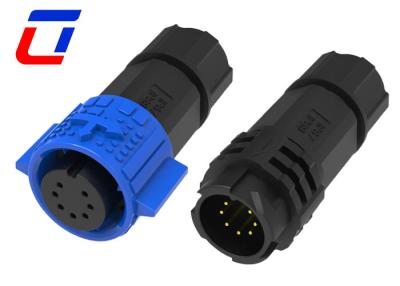 Cina Push Locking Outdoor Waterproof Connector PA66 M19 IP67 Connector 7 Pin in vendita