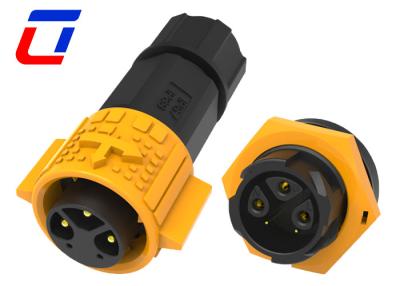 China Power Signal Plug Socket IP67 Waterproof Connector 3+2 Pin M19 With Push Lock for sale