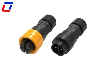 China 10A 2 Pin 300V Circular Wire Connector Quick Lock Waterproof Female To Male Connector for sale