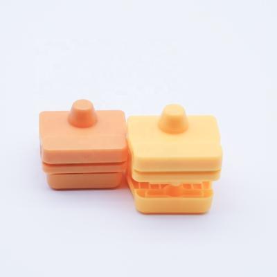 China ABS plastic supersafe magnetic lock pinless ABS anti theft hard tag 8.2Mhz 58Khz big yellow hard tag for sale