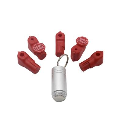 China Best Quality Anti Theft Red Plastic Locking Security Hard Tag For Prevent Security Hook for sale