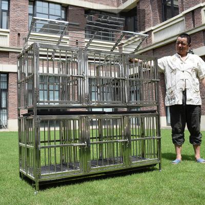 China Wholesale Black Metal Pet Dog Crate Durable Outdoor Large Folding Pet Dog Cage for sale