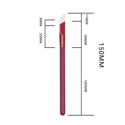 China Custom Wholesale Professional Universal Angled Eye Brush 2023 MEIKCO Square Eyebrow Brushd for sale